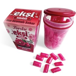 Sour Pomegranate Flavored Candy - Plastic Box - 140 GR