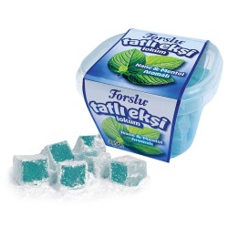 Sweet & Sour Peppermint - Menthol Flavored Turkish Delight  - 180 GR. Plastic Box